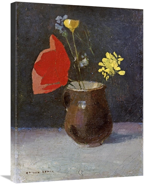 Global Gallery GCS-267081-30-142 30 in. A Pitcher of Flowers Art Print