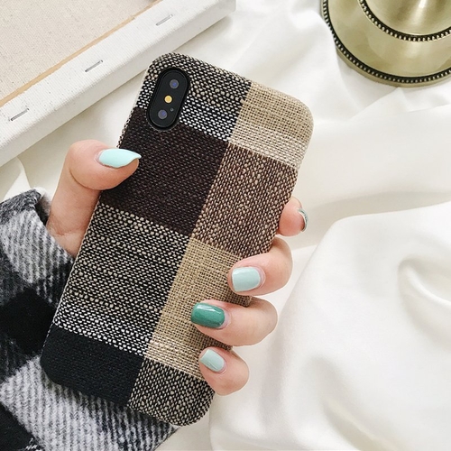 Brown Scottish Tartan iPhone Case