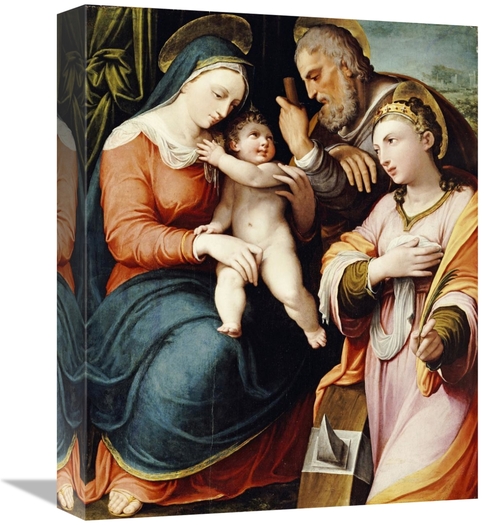 Global Gallery GCS-267395-16-142 16 in. The Holy Family with Saint Cat
