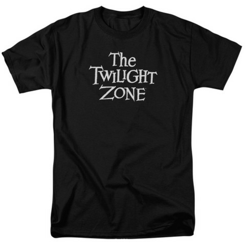 Trevco Twilight Zone-Logo - Short Sleeve Adult 18-1 Tee - Black- 3X