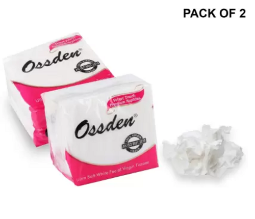 Napkin Super Soft & Absorbent Tissue Pack for home & Office  WHITE