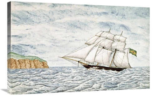 Global Gallery GCS-276931-36-142 36 in. Slave Schooner Saphria Off N. 