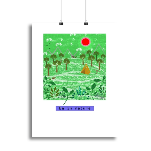 Be in nature Canvas Print or Poster