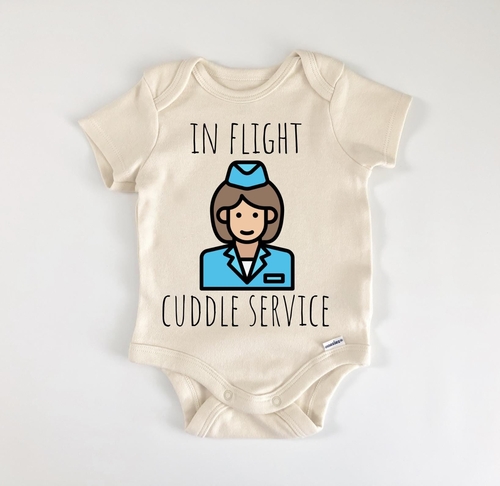 Main Stewardess Flight Crew - Baby Boy Girl Clothes Infant Bodysuit Funny image
