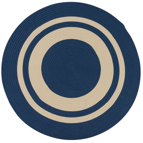 Colonial Mills Rug CN20R096X096 Coronado Round Braided Rug  True Blue 