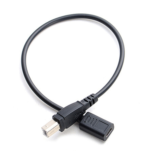 1pc Type c Female to USB B 2.0 Male Printer