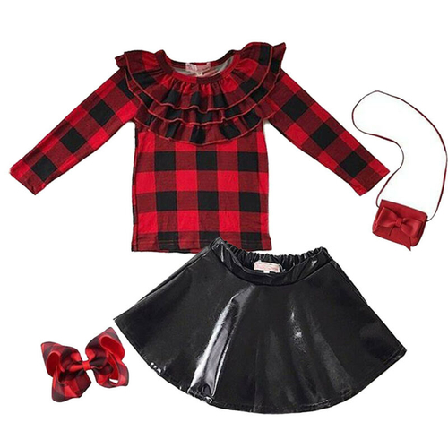 Emmababy 3PCS Kids Baby Girls Christmas Outfits