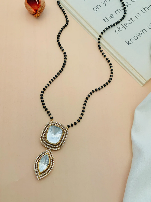 Beautiful Gold Plated Polki Mangalsutra