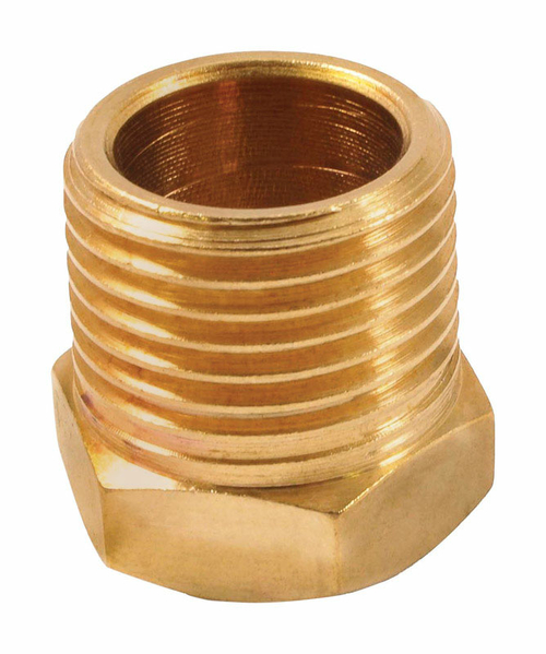 Forney Industries 1892728 Brass Bushing, 0.38 in. Female NPT x 0.5