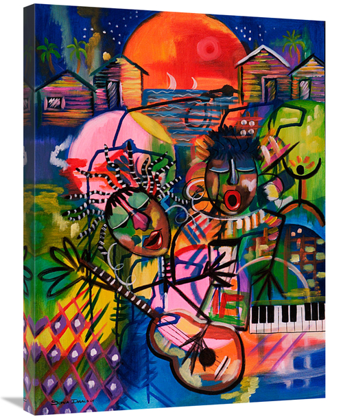 Global Gallery GCS-480454-2432-142 24 x 32 in. The Kiss Art Print - So