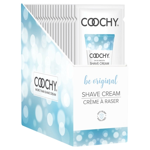 Coochy Shave Cream - Be Original - 15 ml Foils 24 Count Display