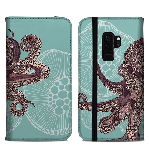 DecalGirl SGS9PFC-OCTOBLOOM Samsung Galaxy S9 Plus Folio Case - Octopu