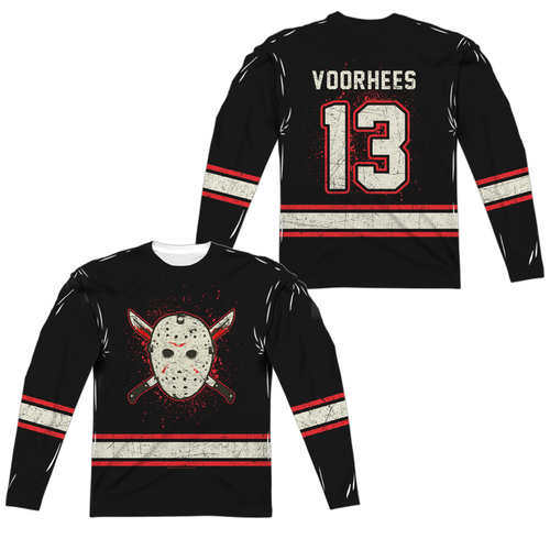 Trevco WBM631FB-ALPP-2 Friday the 13th & Voorhees Jersey Front & Back 