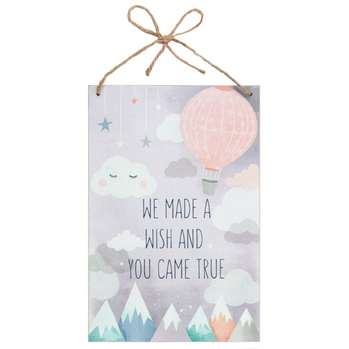 We Made a Wish Wall Plaque