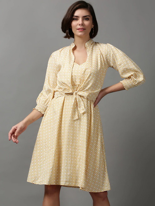 Women Maxi Yellow Dress (Size M)