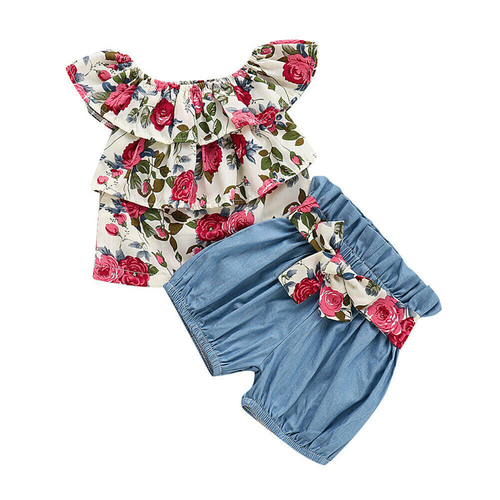 0-24M Summer Fashion 2Pcs Toddler Baby Girls