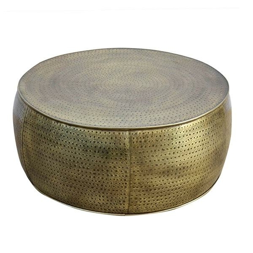 Brass Look Hammered Coffee Table