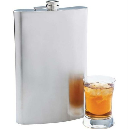 Maxam KTFLASK64W Maxam 64oz Jumbo Stainless Steel Flask