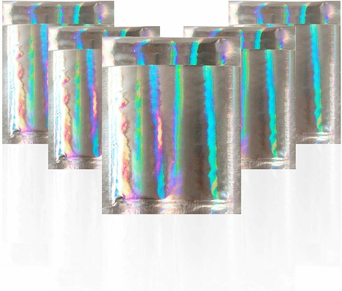 Pack of 25 Hologram Bubble Mailers Pouches 6.5 x 9 Cushion Padded