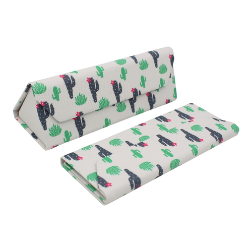 REAL SIC Cactus PU Leather Glasses Case - Cactus (Small)