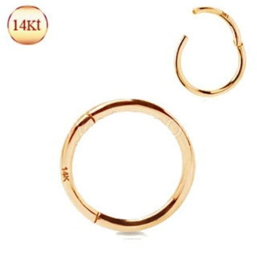 14Kt. Rose Gold Seamless Clicker Ring