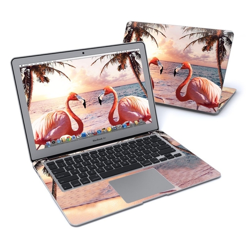 DecalGirl MBA13-FLAMINGOPALM MacBook Air 13 in. Skin - Flamingo Palm
