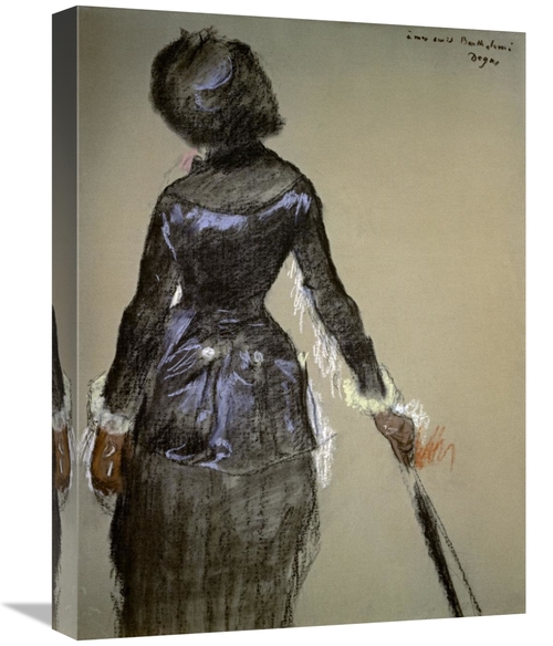 Global Gallery GCS-277329-22-142 22 in. Mary Cassatt at the Louvre Art