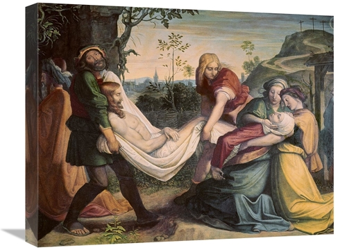 Global Gallery GCS-281443-22-142 22 in. Christ Being Entombed Art Prin