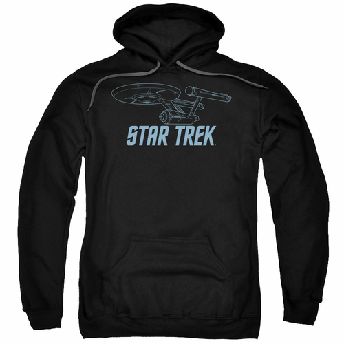 Trevco CBS743-AFTH-7 Star Trek & Enterprise Outline Adult Cotton & Pol