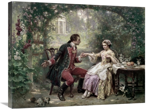 Global Gallery GCS-277542-30-142 30 in. Washingtons Courtship Art Prin