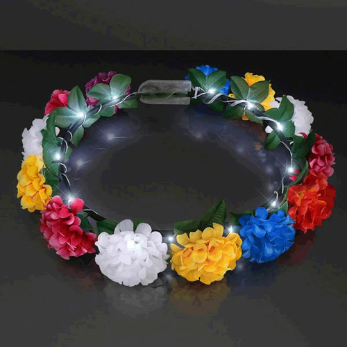 Blinkee A1300 Light Up Rainbow Flowers Fairy Halo Crown Headband