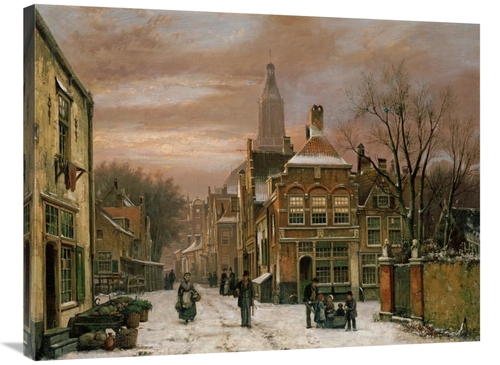 Global Gallery GCS-266688-36-142 36 in. A Wintery Scene Art Print - Wi