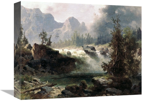 Global Gallery GCS-276742-16-142 16 in. Rocky Mountain Stream Art Prin