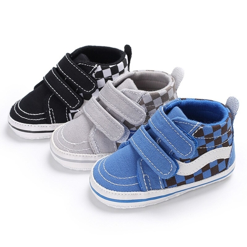 Newborn Baby Boys shoes Cotton Ankle Canvas High