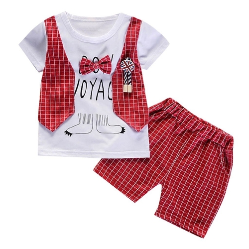 Cute Baby Boys Summer Clothes Set 2 Piece Set