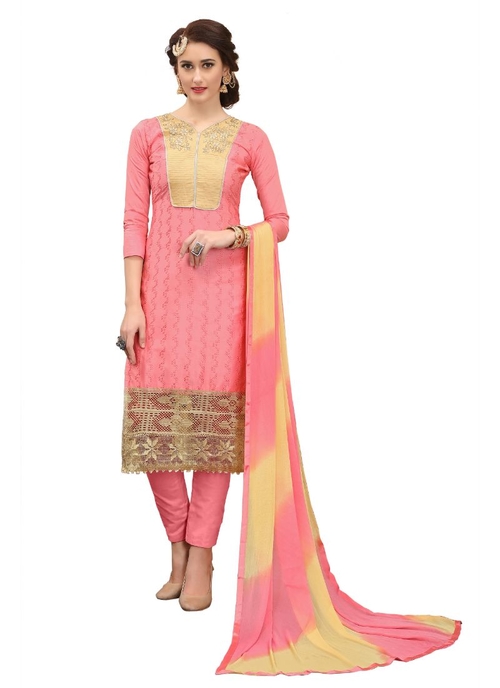 Generic Women's Cotton Salwar Material (Pige ,