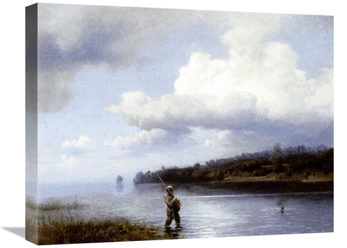 Global Gallery GCS-268095-22-142 22 in. Fly Fishing Art Print - Herman