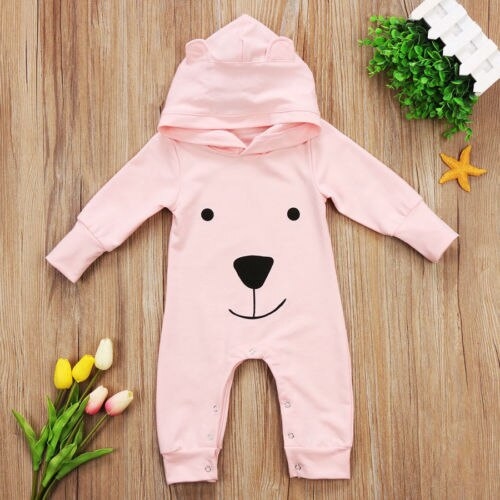 Sweet Newborn Infant Boys Girls Clothes Hooded