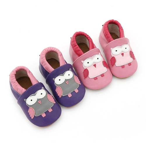 Cute Animal Prints Genuine Leather Baby Moccasins