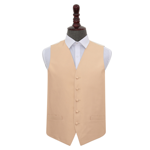 Solid Check Waistcoat - Champagne, 36'