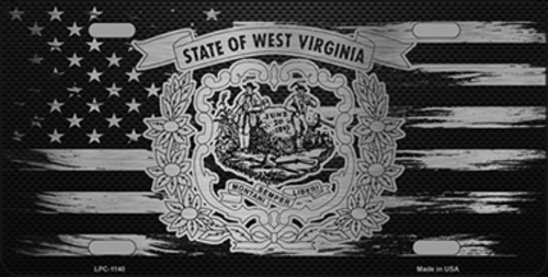 Smart Blonde LPC-1140 6 x 12 in. West Virginia Carbon Fiber Brushed Al