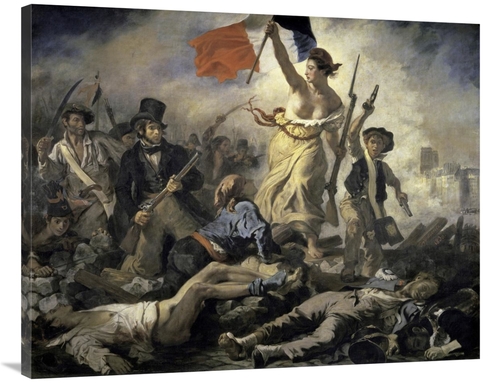 Global Gallery GCS-277372-40-142 40 in. Liberty Leading the People Art