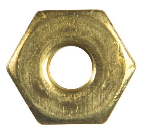 Hillman 140051 6-32 in. Brass Machine Screws Nut