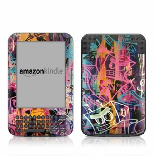 DecalGirl AK3-ROBOTR Kindle Keyboard Skin - Robot Roundup