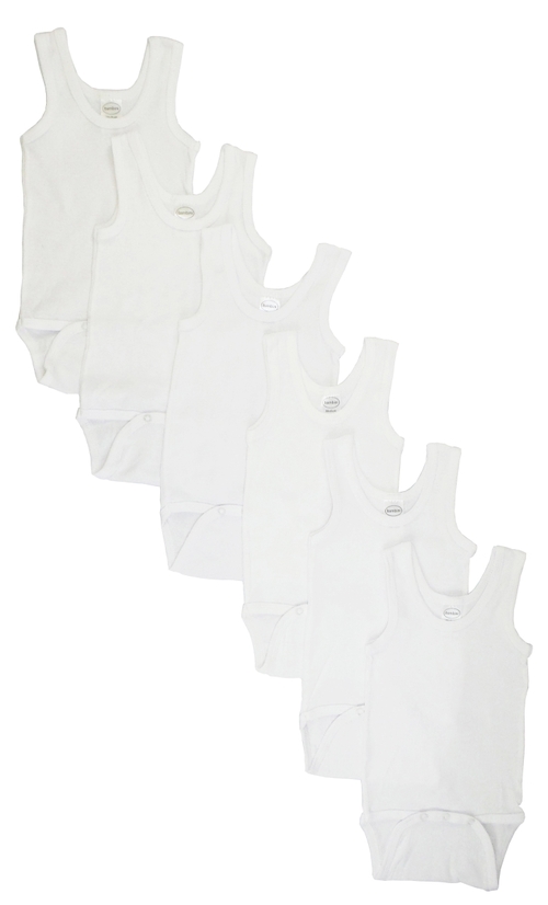 Bambini CS-106M-106M Tank Top, White - Medium