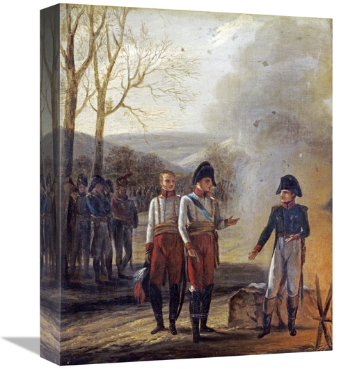 Global Gallery GCS-266996-16-142 16 in. The Meeting of Napoleon & Fran