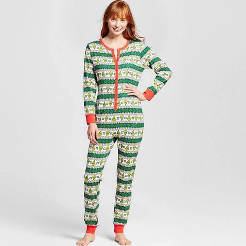 Family Matching Christmas Pajamas Jumpsuit Striped