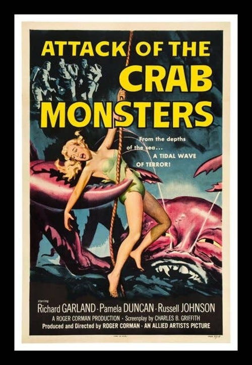 Crab  Monster Movie Poster 8 x 12 Tin Sign