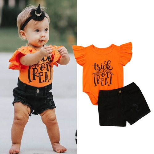 0 18M Newborn Baby Girl Clothes Sets Letter Print