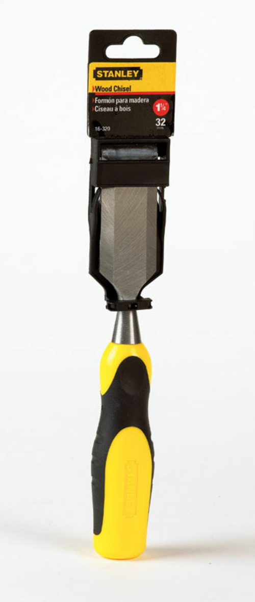 Stanley 20820 1.25 x 2.87 in. Steel Wood Chisel, Yellow